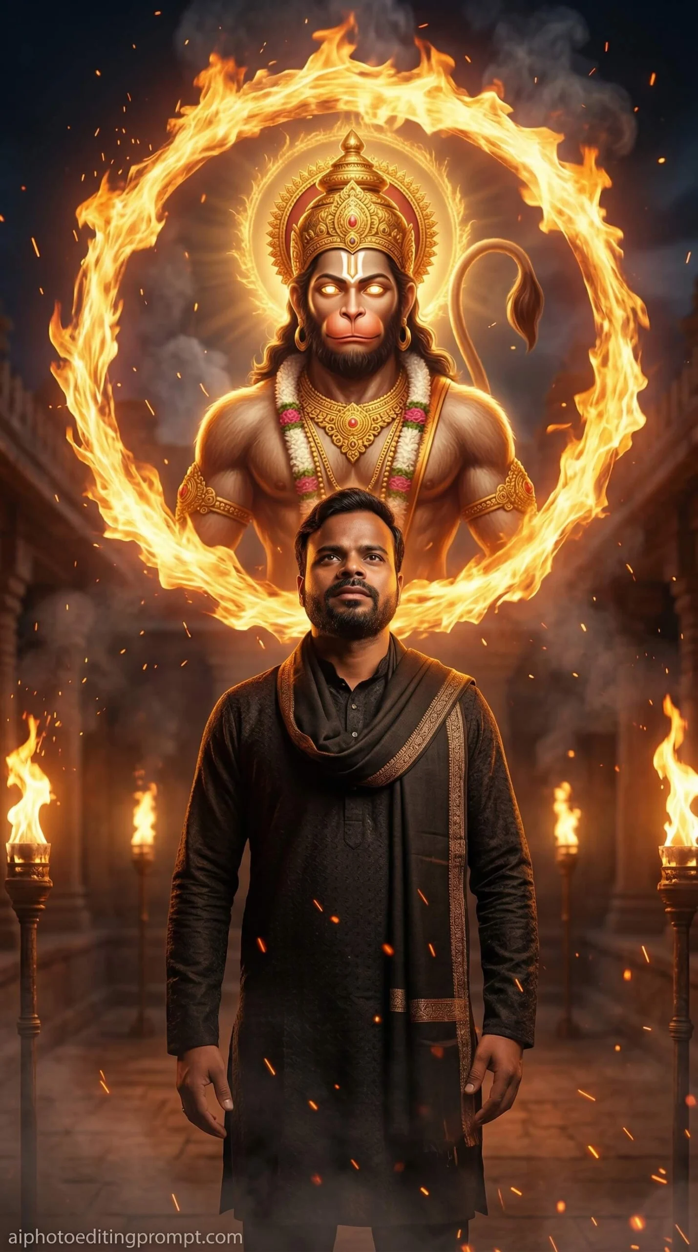 Jai Hanuman Ai Photo Editing Prompt